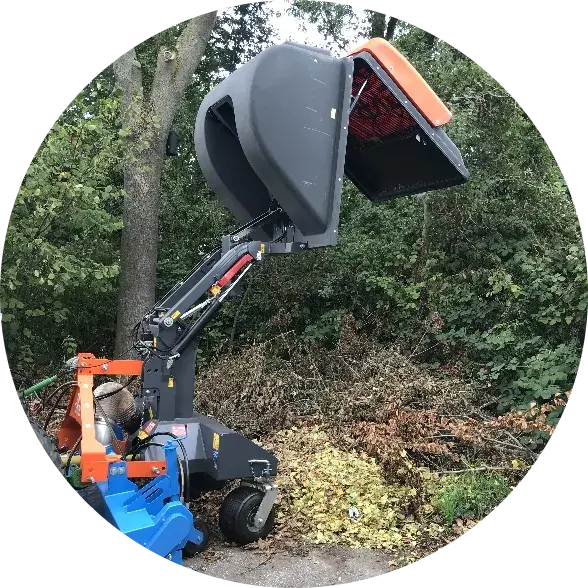 Hydraulic tipping container
