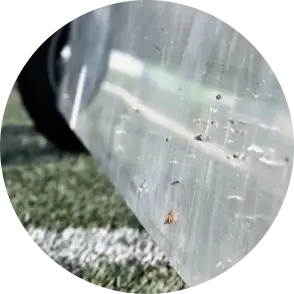 Collects metal without  disturbing infill levels.