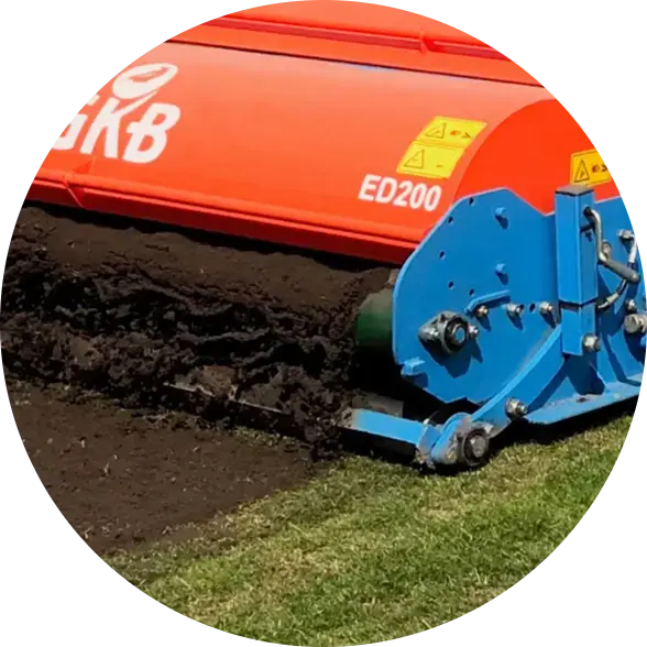Uses existing topsoil